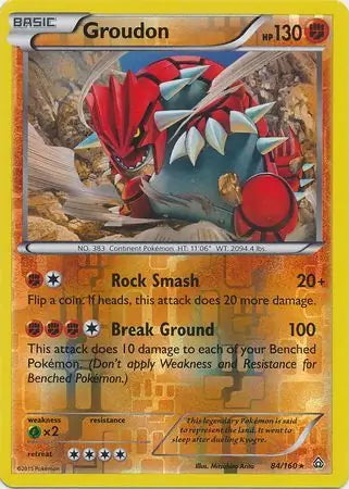 Primal Clash Groudon #84/160 reverse holo